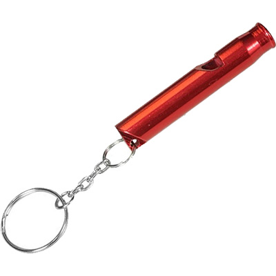 Aluminium whistle / Red